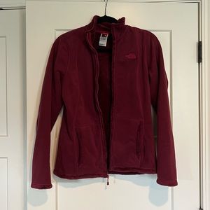 The North Face Fuzzy Berry Full Zip Up Front Jacket Women’s Medium